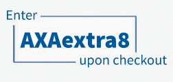 Enter AXAextra8 upon checkout