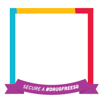 Secure a #DrugFreeSG sticker