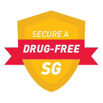 Secure a #DrugFreeSG sticker