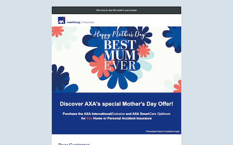 AXA Mother's Day EDM 2017