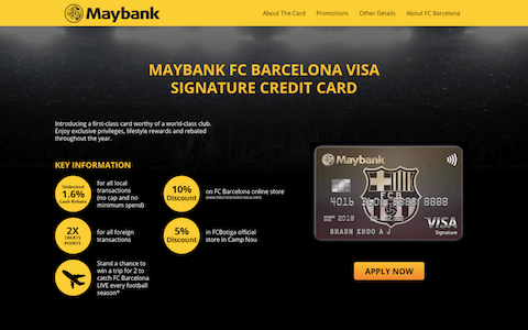 Maybank: FC Barcelona Website 2018
