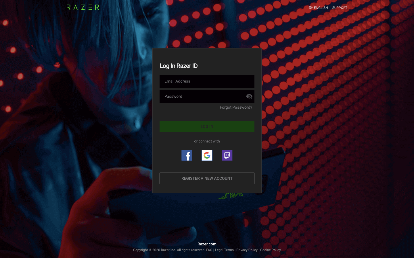 Screenshot of Razer ID
